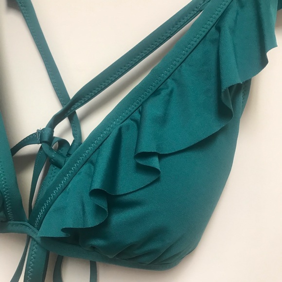 jade ruffle swim top - Picture 2 of 4